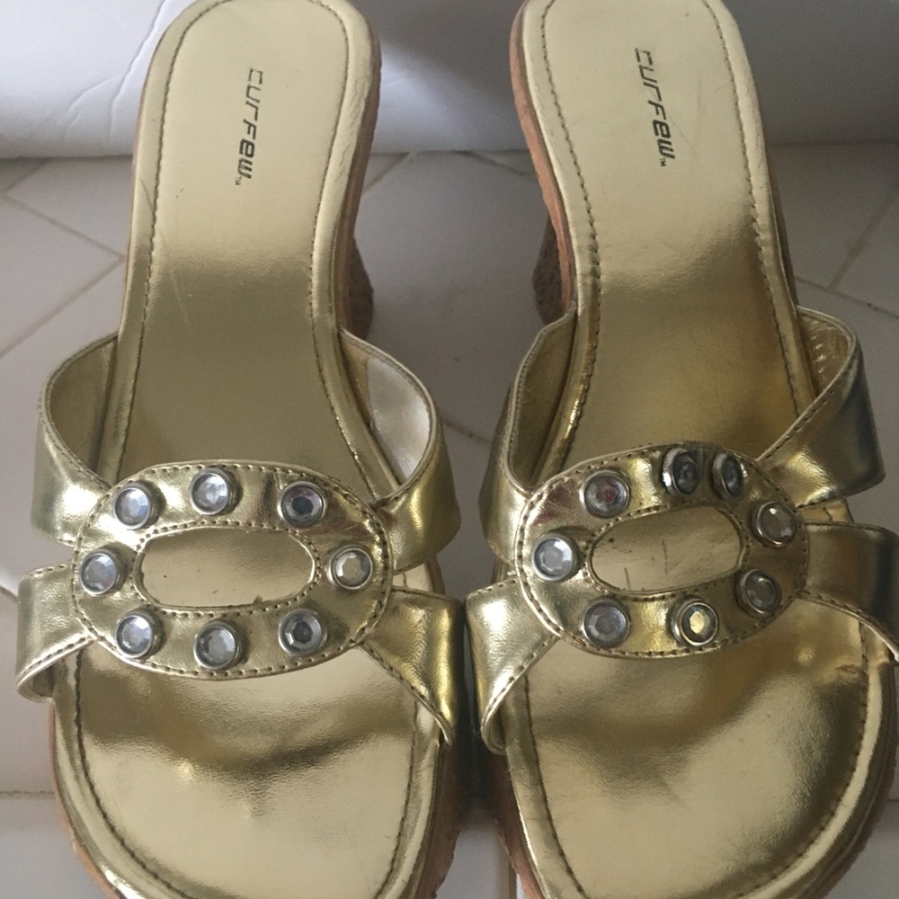 Curfew Slide in Wedge Shoes Size 6.5.